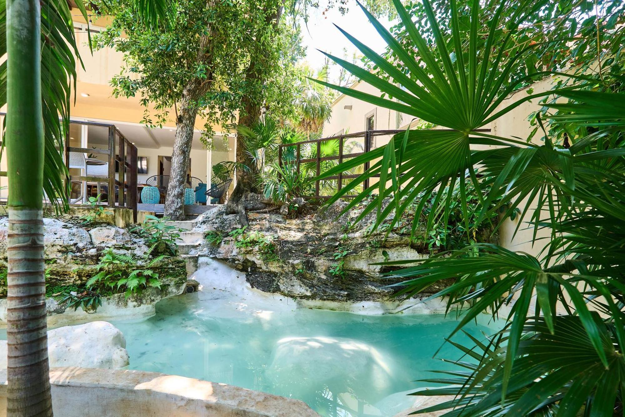 Stunning Mansion 6Br With Artificial Cenote And Private Pool With Ocean View Villa Playa del Carmen Bagian luar foto